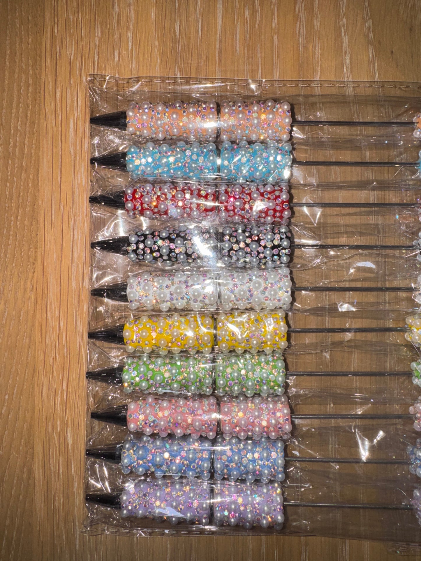 Full Pearl/Rose/Diamante & Heart Pens