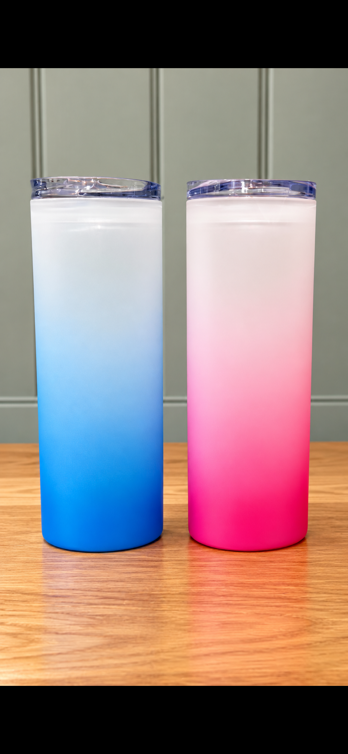 Tall Frosted Glass