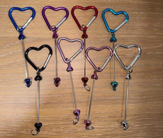 Heart Clip Keyring / Bag Charm