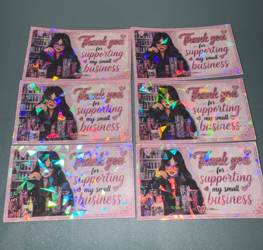 Business / Thank you Cards - Price per sheet - standard size is 6 cards per sheet