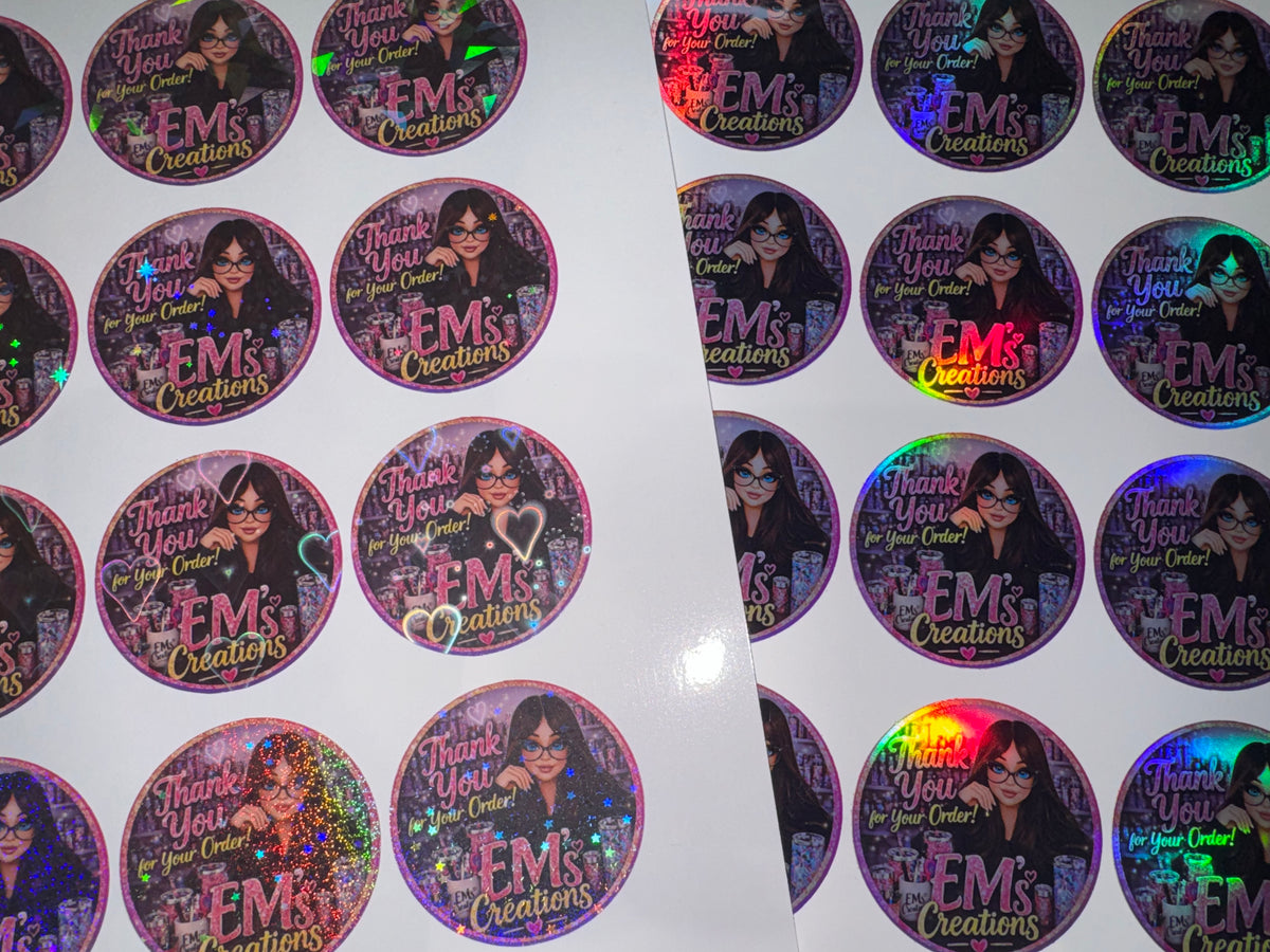 Stickers - Priced per sheet - Standard size is 12 stickers per sheet.