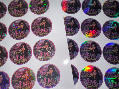 Stickers - Priced per sheet - Standard size is 12 stickers per sheet.