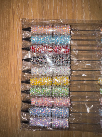 Full Pearl/Rose/Diamante & Heart Pens