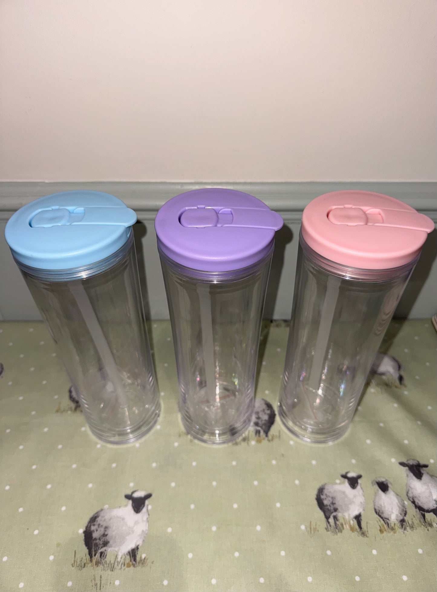 20oz Acrylic Flip Lid Tumblers