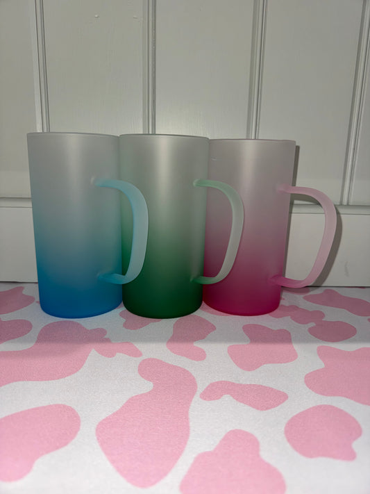 Frosted Glass Mugs
