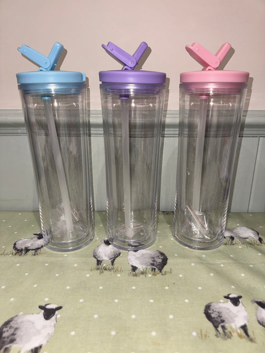 20oz Acrylic Flip Lid Tumblers