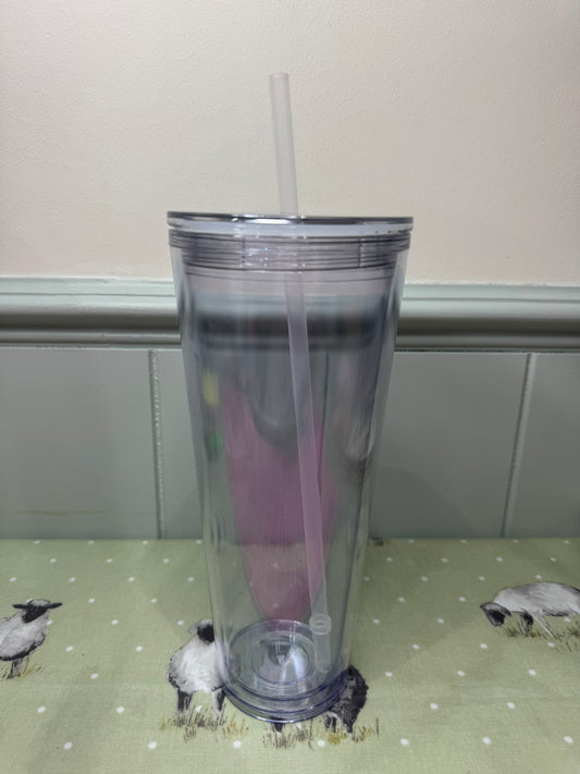 24oz Acrylic Snowglobe Cup