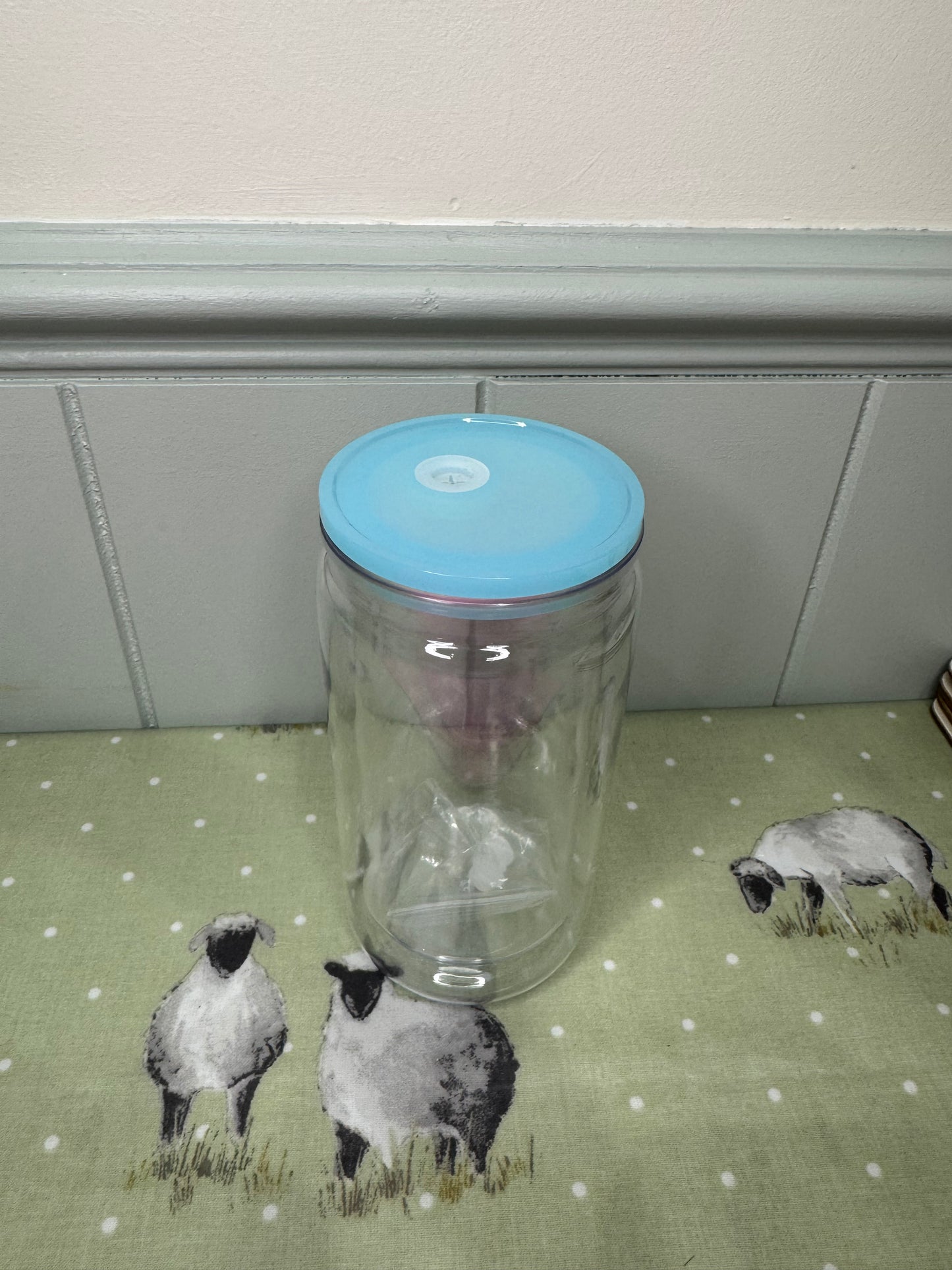 16oz Acrylic Snowglobe Tumbler